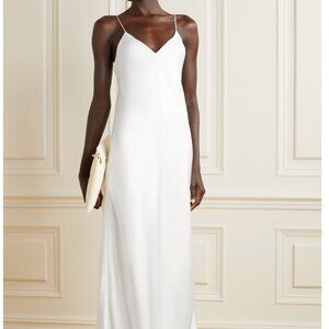 The Row Guinever silk-satin maxi dress White
